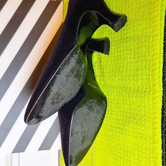 Vintage 90s velvet heels - Picture 5 of 5